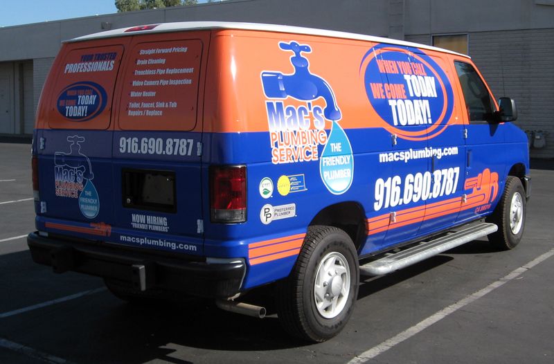 Mac's Plumbing Service Van Full-Wrap