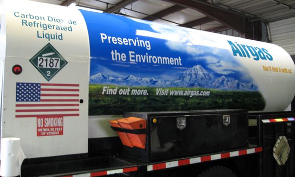 AirGas Vehicle Graphics Installation