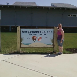 Assateague Island Visitor Center Full Color Carved Sign