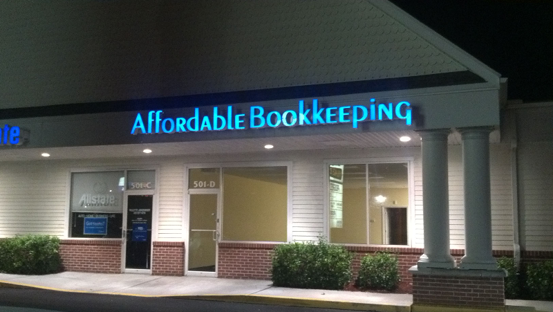Affordable Bookkeeping Lighted Channel Letters