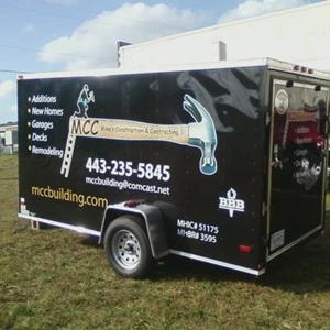 Mike's Construction Full Color Trailer Graphics