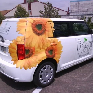 Lafayette Florist Vehicle Wrap Side