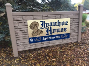 Ivanhoe House Dibond Aluminum Sign