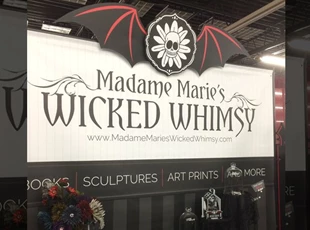 Madame Marie's Wicked Whimsy Tradeshow Backdrop