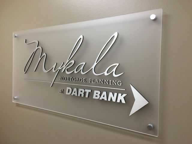 Mykala Mortgage Acrylic with GemLeafs Logo with Standoffs