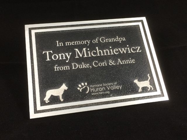 Laser Engraved Aluminum Plaque