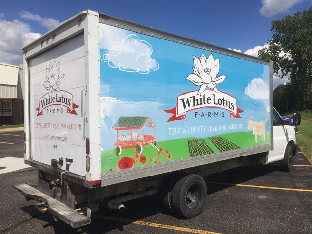 White Lotus Farms Box Truck Wrap