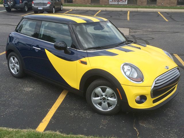 Mini Cooper UofM Partial Wrap