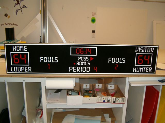 Scoreboard Lettering