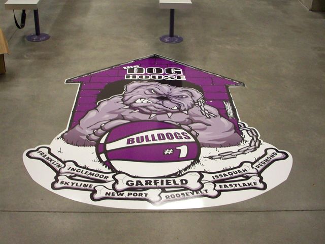 Garfield Floor Graphics - Locker Room