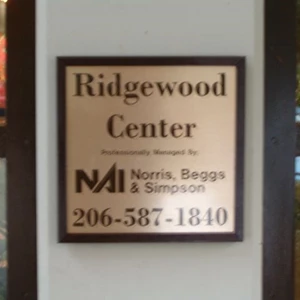 Ridgewood Center Plaque