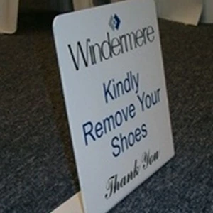 Windermere - Remove Shoes Sign