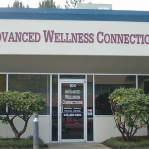 Advanced Wellness Connections - Building/Window Lettering