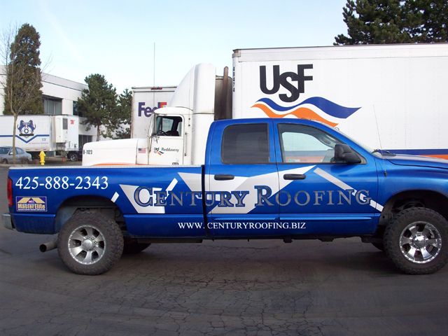 Century Roofing Truck
