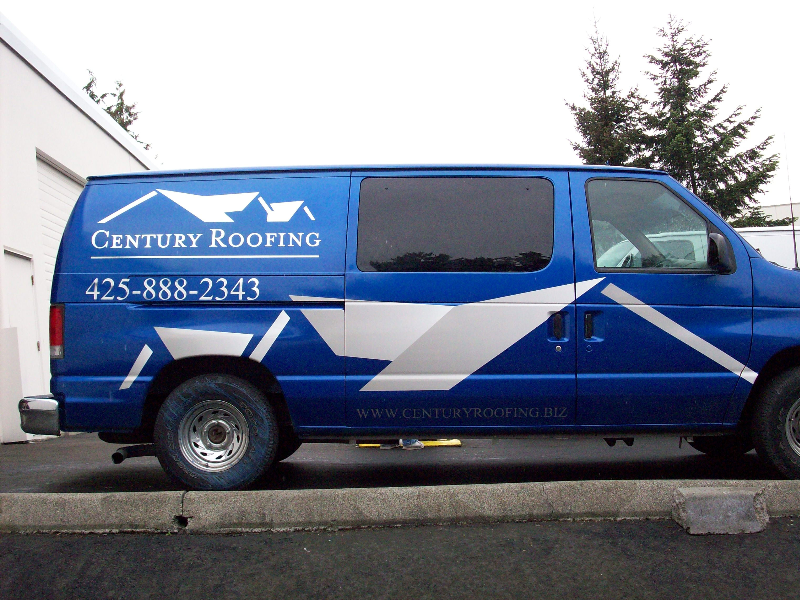 Century Roofing Van
