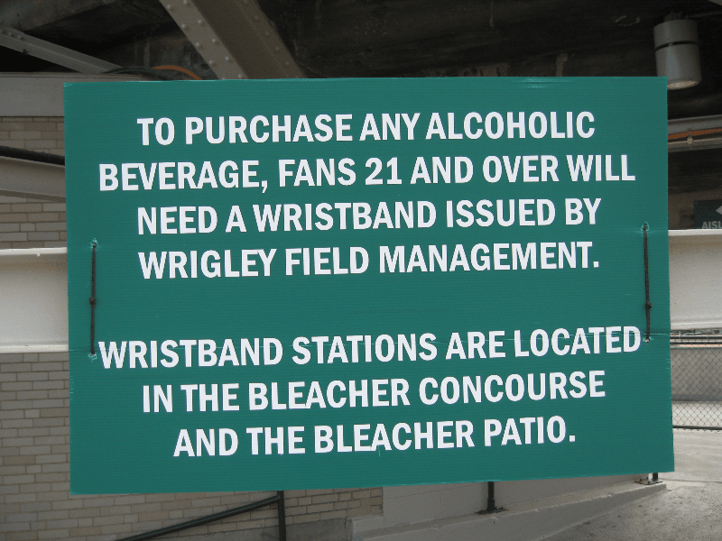 White Vinyl on Green Corrugated Plastic