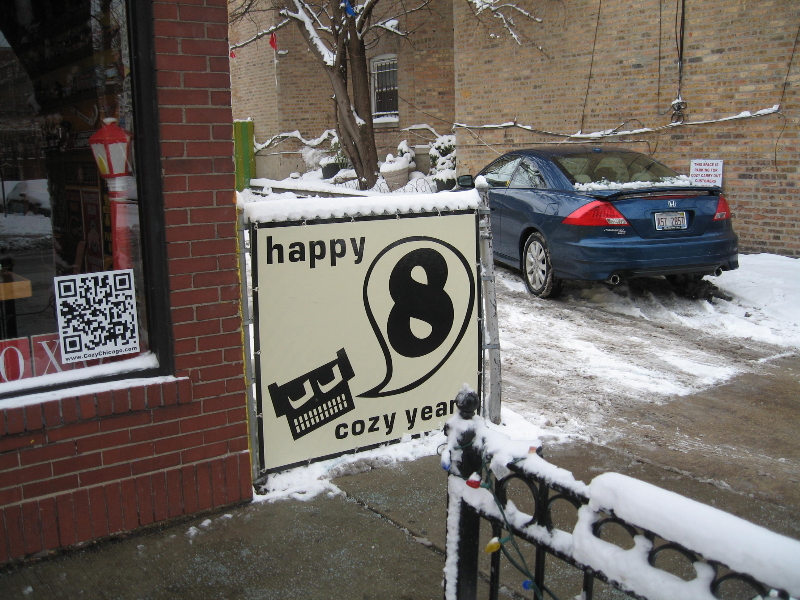 Black on white corrugated