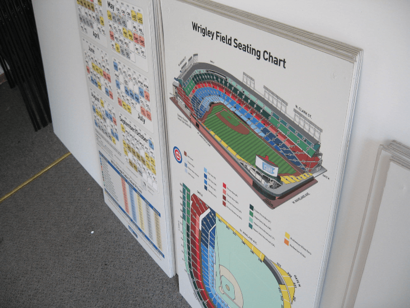 Digitally Printed and applied to .080 Aluminium for the Chicago Cubs