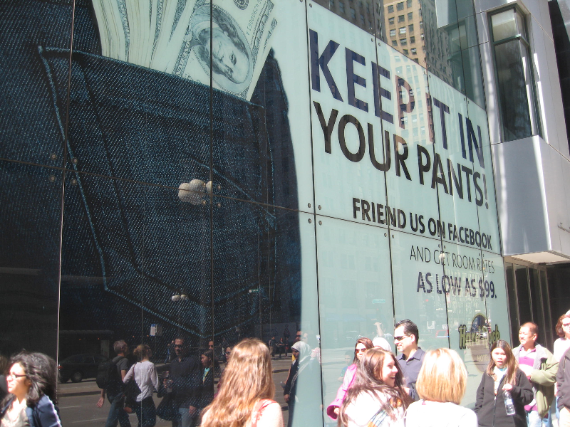 Digitally printed inside application windows for Hard Rock Hotel