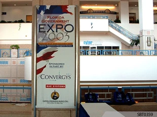Gov't Expo Sign & Freestanding Frame