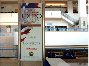 Gov't Expo Sign & Freestanding Frame