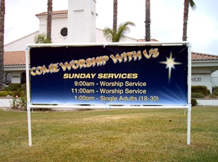 LDS Church Banner