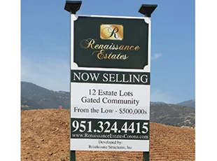 post and panel sign, signs by tomorrow, murrieta, inland valley, southern california, bristlecone, san juan capistrano