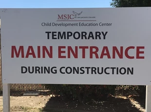 post and panel sign, signs by tomorrow, murrieta, inland valley, southern california, mount san jacinto community college, msjc, temecula