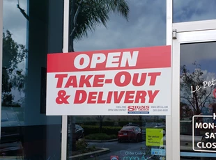 Free Take Out & Delivery Signs | Coronavirus (COVID-19) Signage | Yard / Bandit Signs | Restaurants & Foodservice
