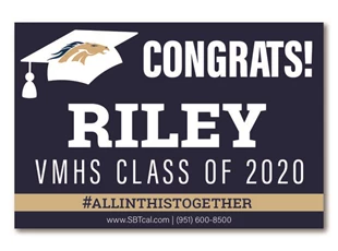 Graduation Signs | Vista Murrieta High School  Broncos