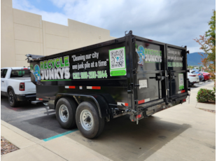 Vehicle Lettering | Recycle Junkys | Recycling graphics