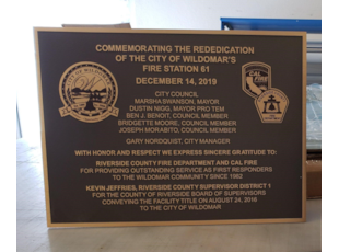 Cast & Engraved Plaques | Government | Wildomar, CA | Metal