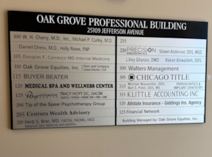 Directory Signs | Property Management | Southern California | Metal