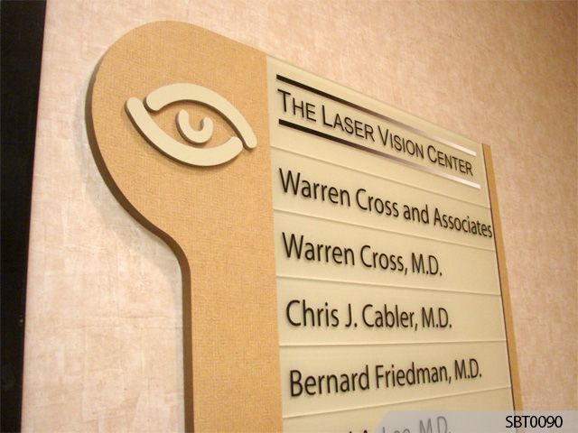 Signs By Tomorrow Laser Vision Center Directory Sign