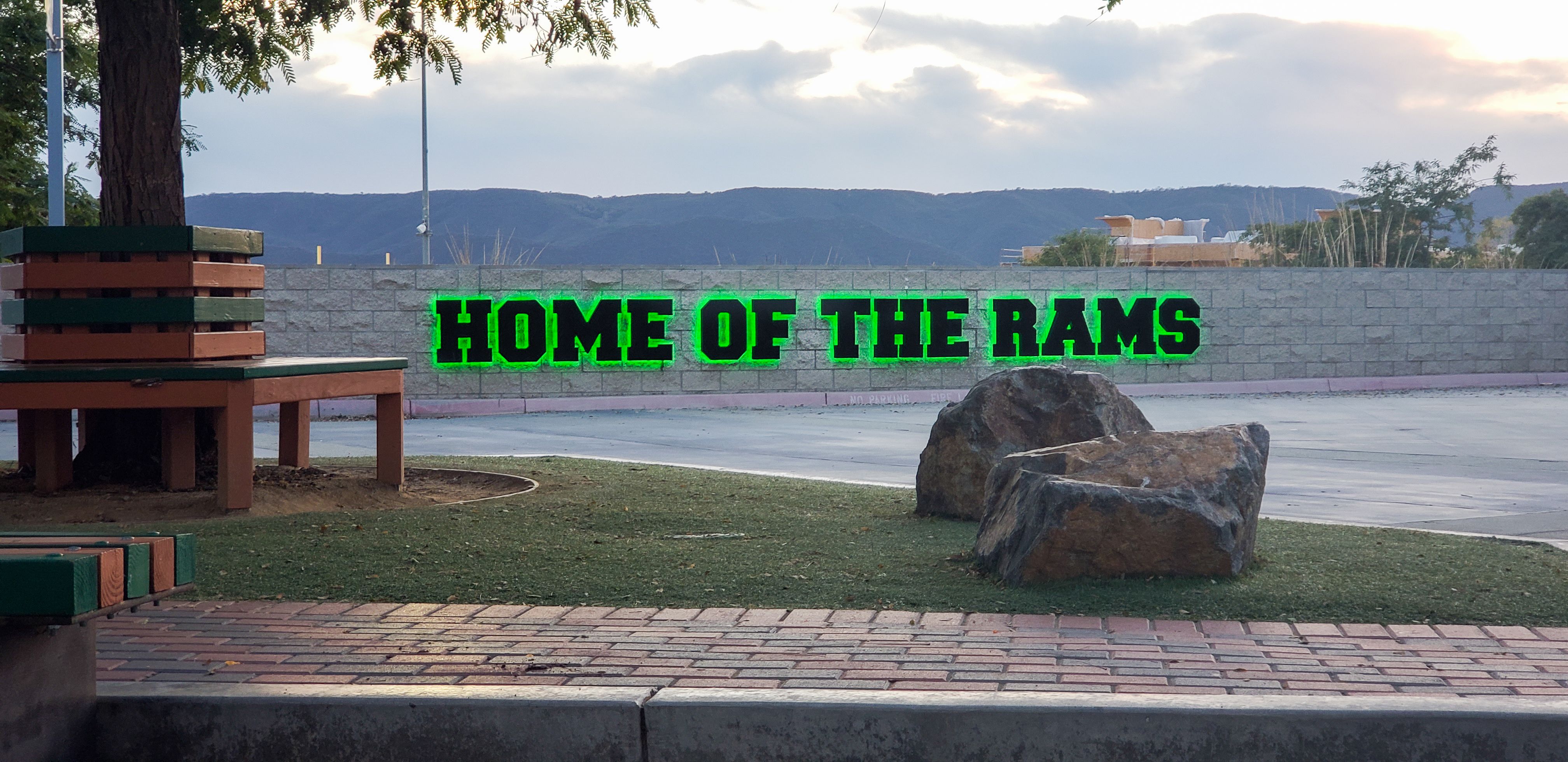 Illuminated Stadium Sign