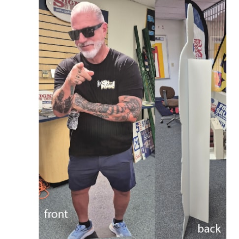 Custom Decals & Labels- Cut outs and Stand ups