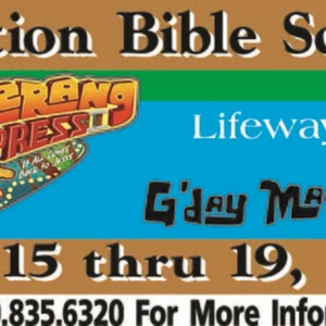 Banner for Vacation Bible School