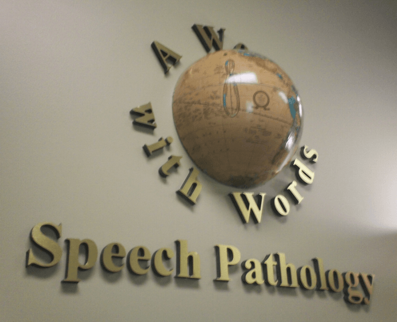 Lobby Sign archetectural letters