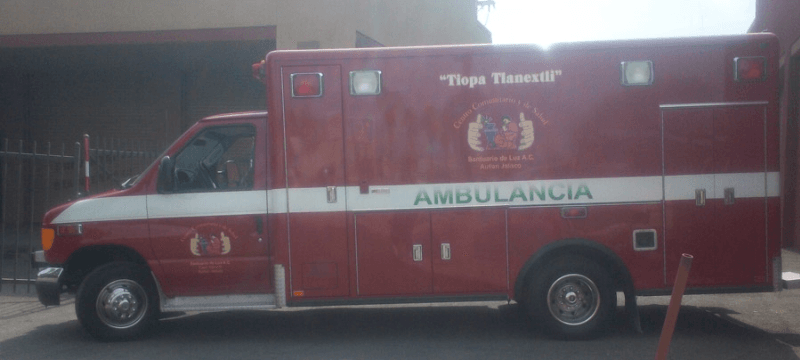 Ambulance in reflective vinyl