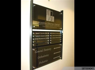 Dentist Interior Acrylic Directory Sign