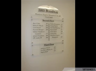Office Interior Directory Sign