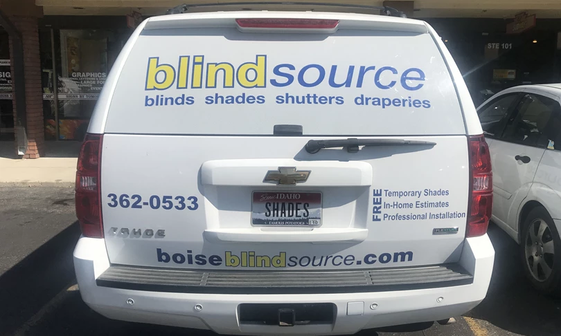 Perforated Window Graphics on SUV
