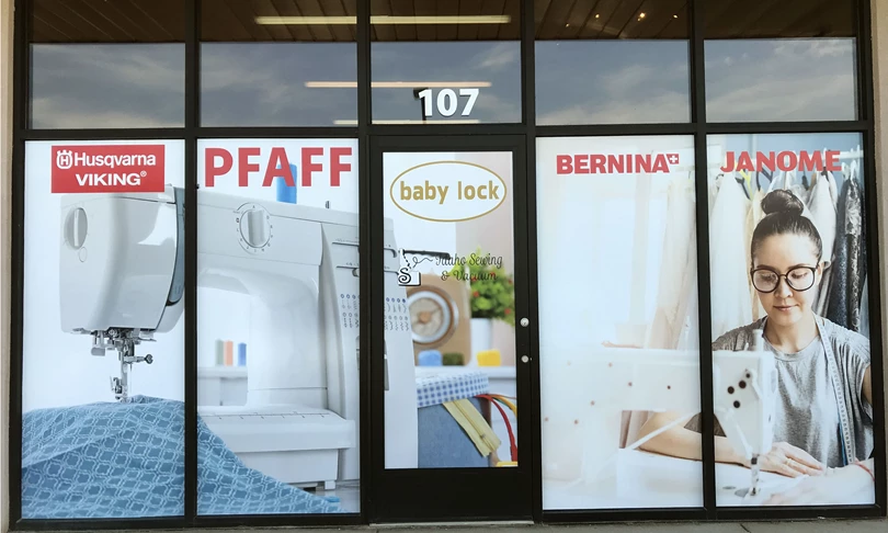 Perforated Window Film makes a big impact on storefront windows