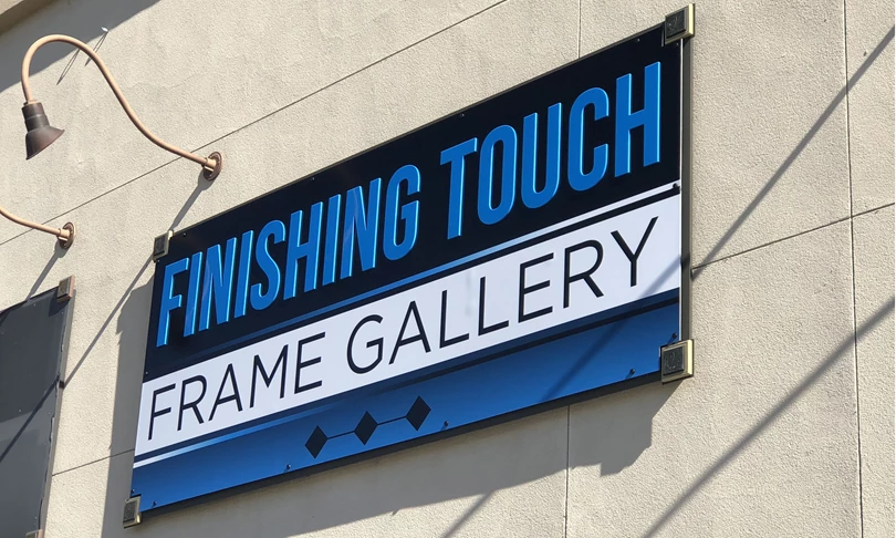 Exterior Building sign with dimensional lettering