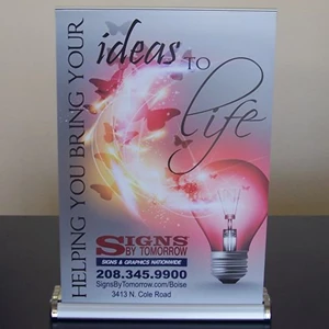Retractable tabletop displays are an easy, portable display