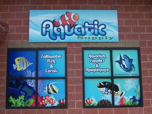 Full color signs and window graphics really pop