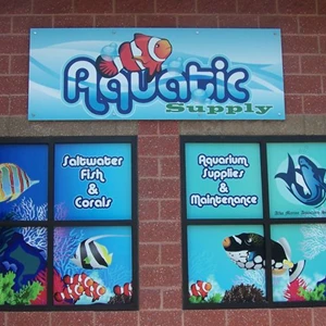 Full color signs and window graphics really pop