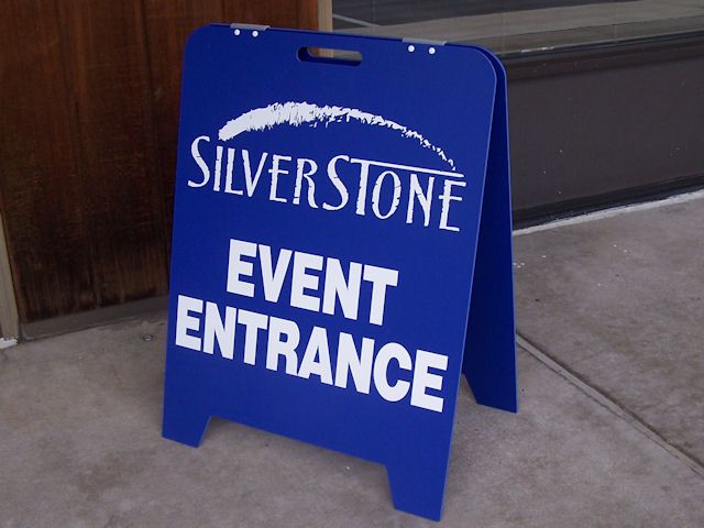 Colored A-Frames can be special-ordered to give your signs a different look