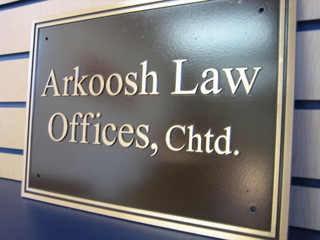 Bronze plaques make a formal statement