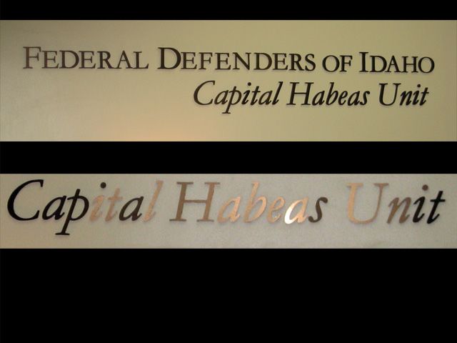 Dimensional lettering with a brushed gold finish catch the light and have an elegant look